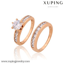 C209101-12814 бижутерия Китай оптом розовое золото кольца дизайн роскошные стеклянные кольца шарм подарок ювелирных изделий для женщин